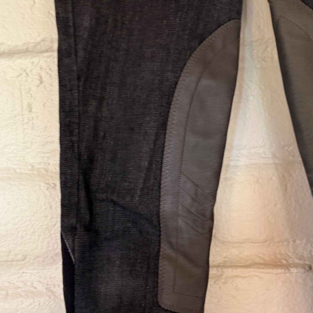 Women's Black Stretch Denim Equestrian Riding Breeches - Picture 8 of 9